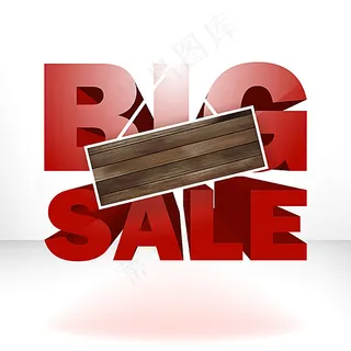 促销立体字与木牌