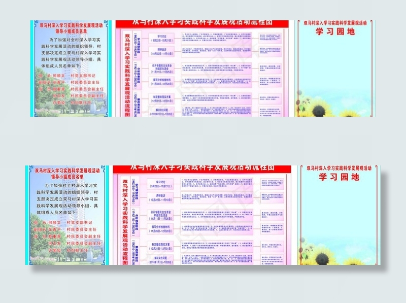 学习实践科学发展观活动流程图图片cdr矢量模版下载