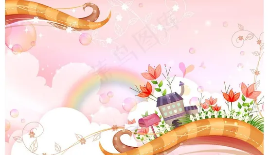 卡通风景图片 卡通风景图片