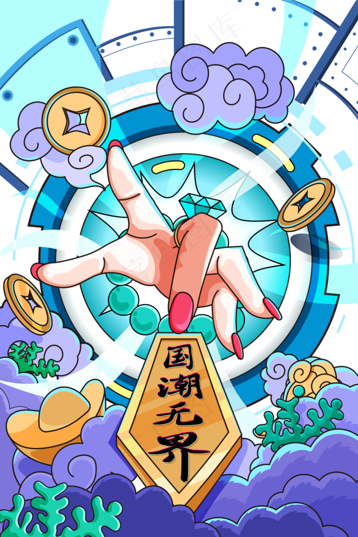 国潮创新背景图