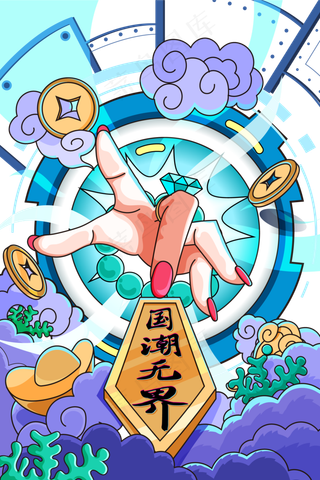 国潮创新背景图