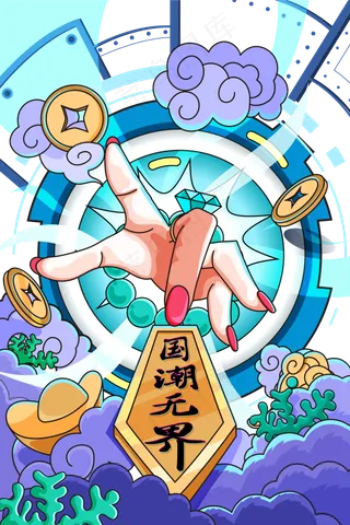 国潮创新背景图