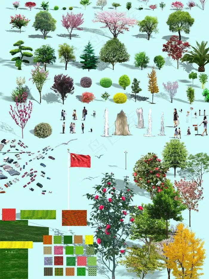 绿化素材图片(3508X4961(DPI:300))psd模版下载