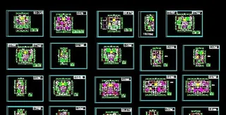 多层住宅20种户型图
