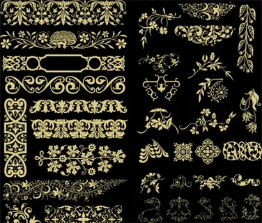 PSD蕾丝花纹素材