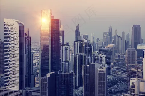 繁华的城市建筑景色高清图片 繁华的城市建筑景色高清图片