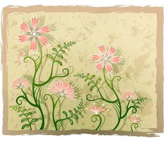 欧式古典背景画框花纹