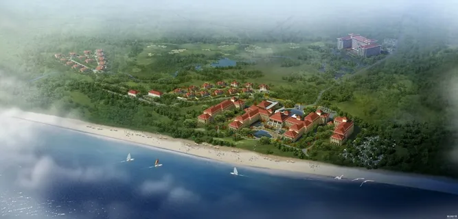 海边建筑景观图片