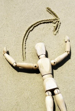 箭头木偶人图片