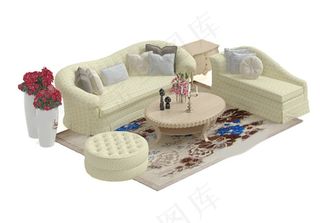 家居沙发模型素材模板下载型