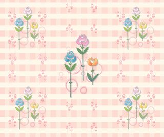 移门图片 三色花 三门图 玻璃门