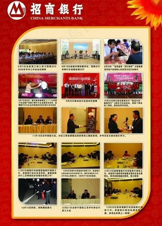 招商银行展板图片