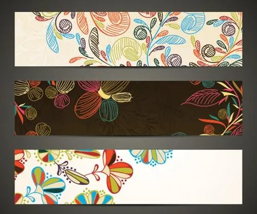 网页旗帜banner设计矢量素材二ai矢量模版下载