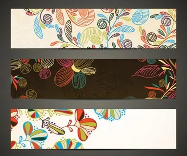 网页旗帜banner设计矢量素材二