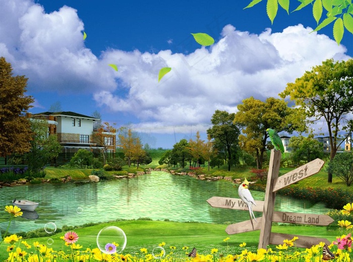 风景画 山水图片