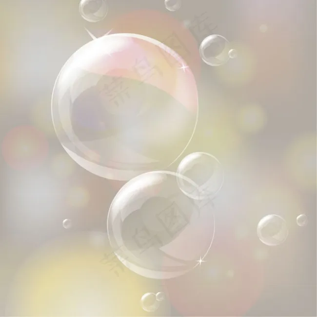 梦幻气泡背景psd模版下载