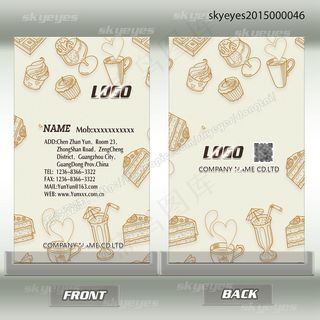 餐馆饭店美食茶餐厅名片