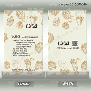 餐馆饭店美食茶餐厅名片