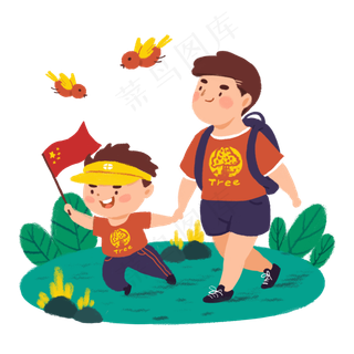 国庆节亲子游一起去嗨皮可爱卡通国庆节亲子游一起去嗨皮可爱卡通