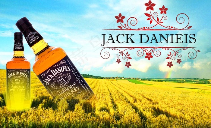 洋酒广告宣传创意设计素材图片