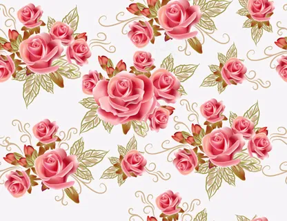 浪漫玫瑰矢量素材-2