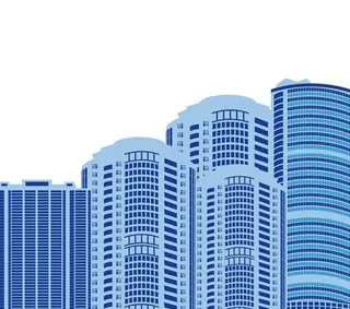 现代城市建筑设计矢量素材04