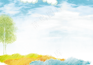 卡通父亲节小报手抄报小学生