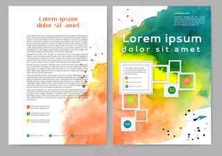 墨迹封面画册图片