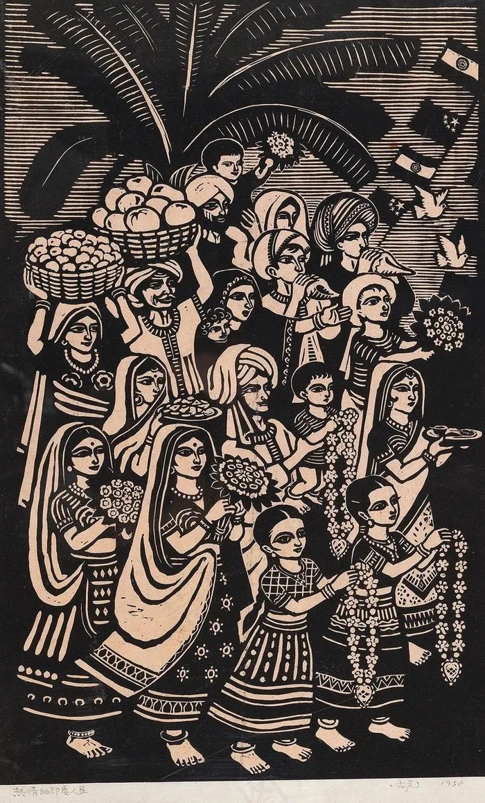 热情的印度人民