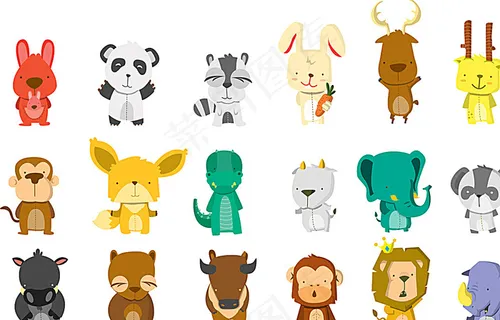 卡通动物图片