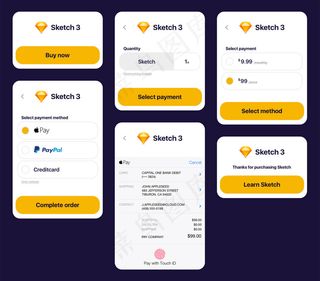 Sketch 支付表单概念设计