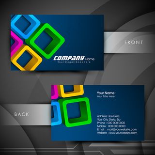 高档大气精致简洁名片设计模板