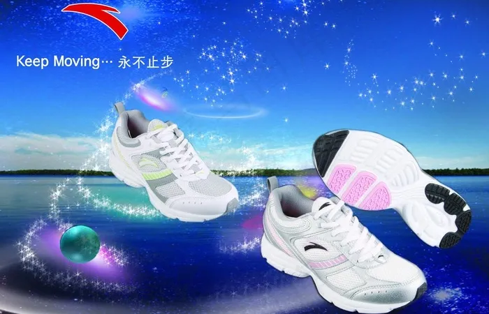 安踏运动鞋海报图片