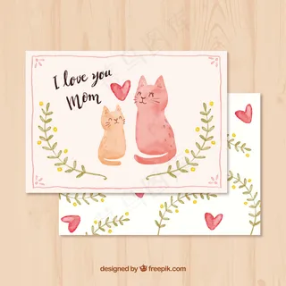 可爱卡通矢量猫