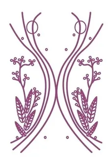 雕刻花 白描 花边底纹图片