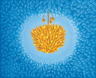 蓝色幻想 版画图片