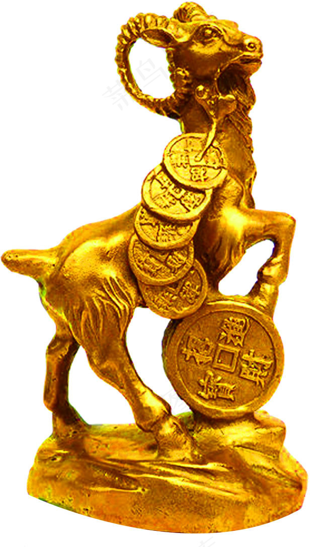 2015金羊雕塑PSD素材