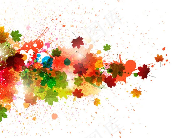 彩色泼墨素材免费下载