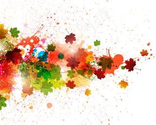 彩色泼墨素材免费下载