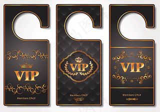欧式花纹VIP门牌