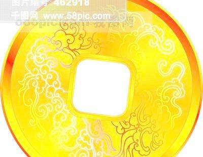 矢量财金币矢量素材