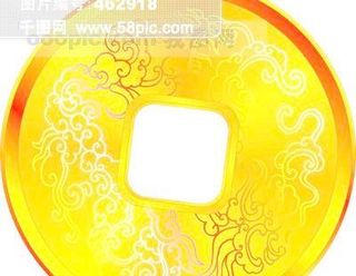 矢量财金币矢量素材