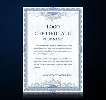 欧式证书矢量素材图片