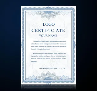 欧式证书矢量素材图片