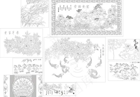 矢量大雕刻图片