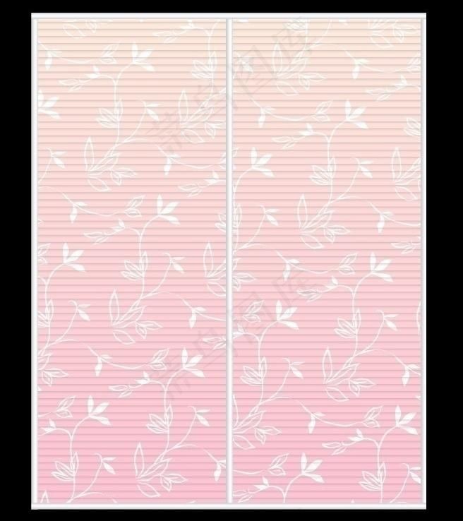 粉红底白花纹 移门ai矢量模版下载