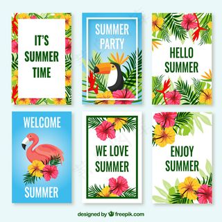 欢乐夏日海滨派对休闲时光旅游矢量