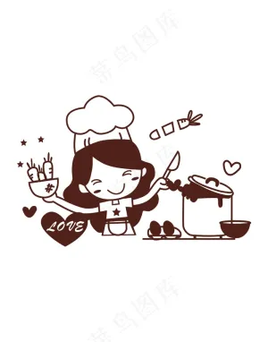 小女孩卡通人物