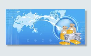 蓝色 科技 背景图片