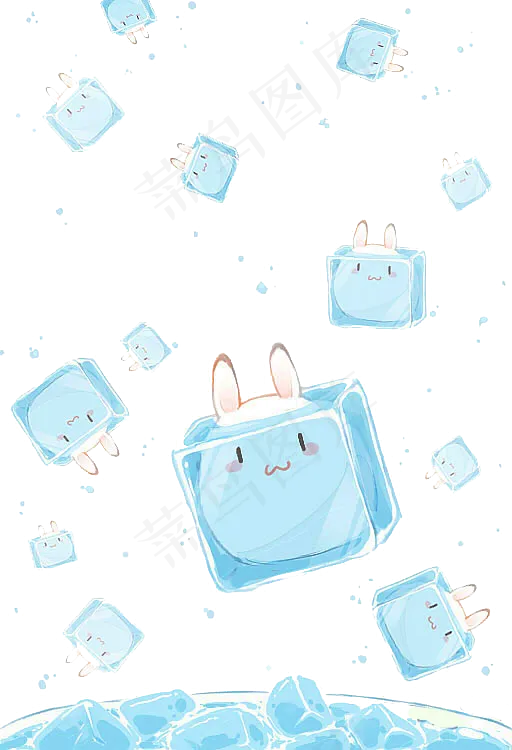 PNG冰块 夏天冰爽免抠素材